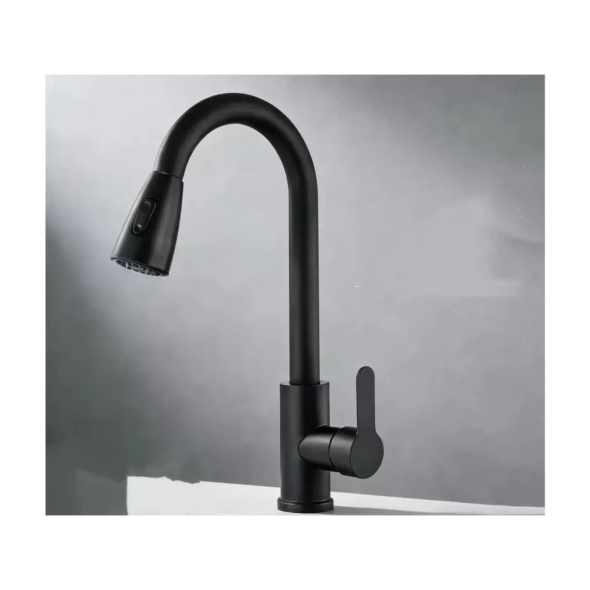 Stainless steel kitchen faucet single hole pull out spout kitchen sink mixer faucet flow spray head 360 swivel cleaning faucet