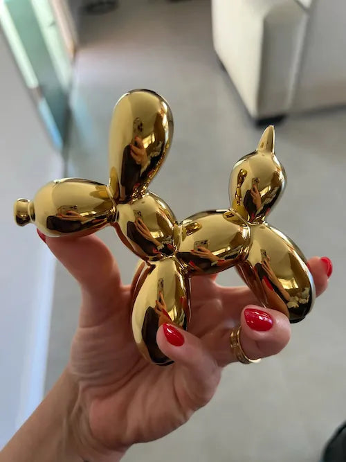 Mini Ceramic Balloon Dog Statue