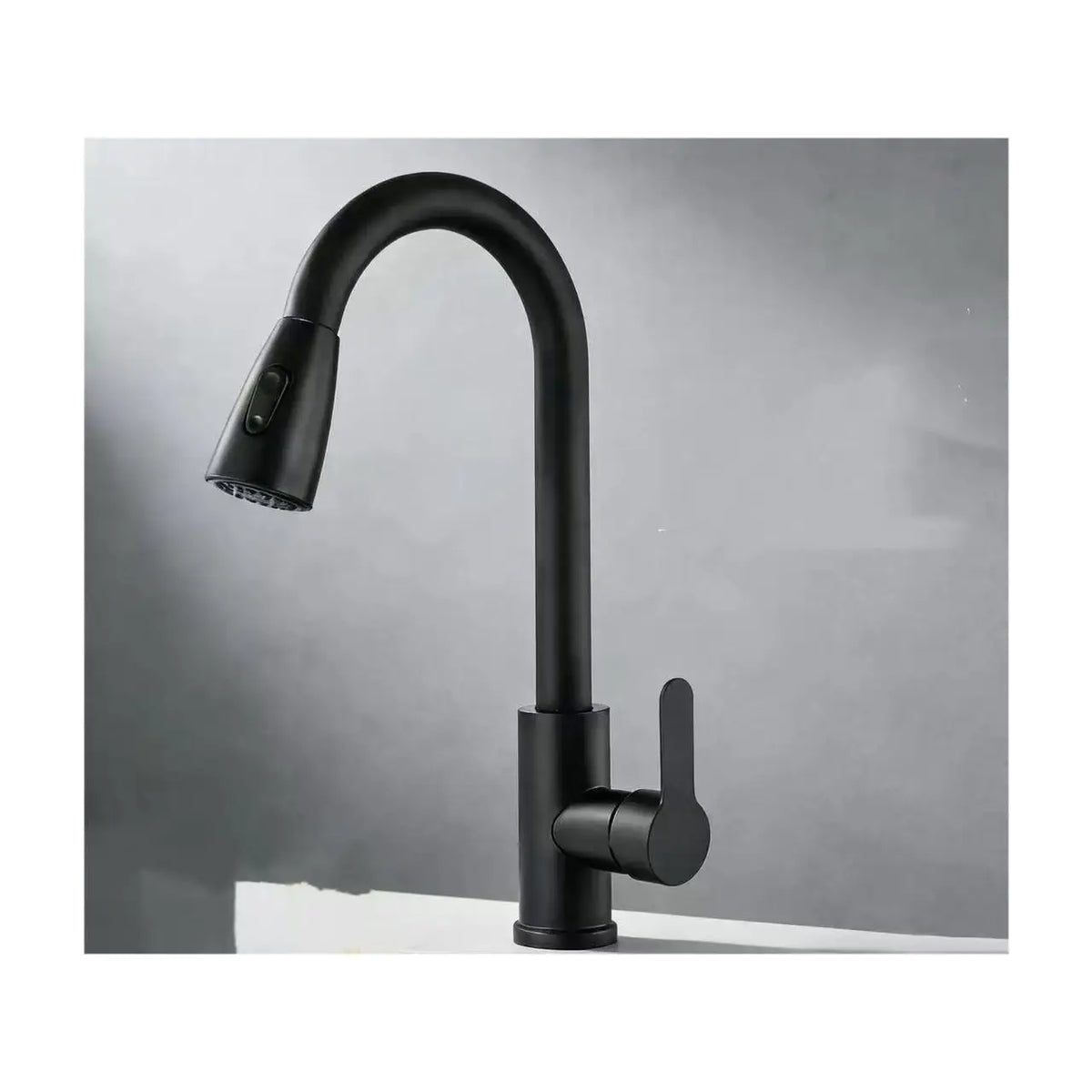 Stainless steel kitchen faucet single hole pull out spout kitchen sink mixer faucet flow spray head 360 swivel cleaning faucet