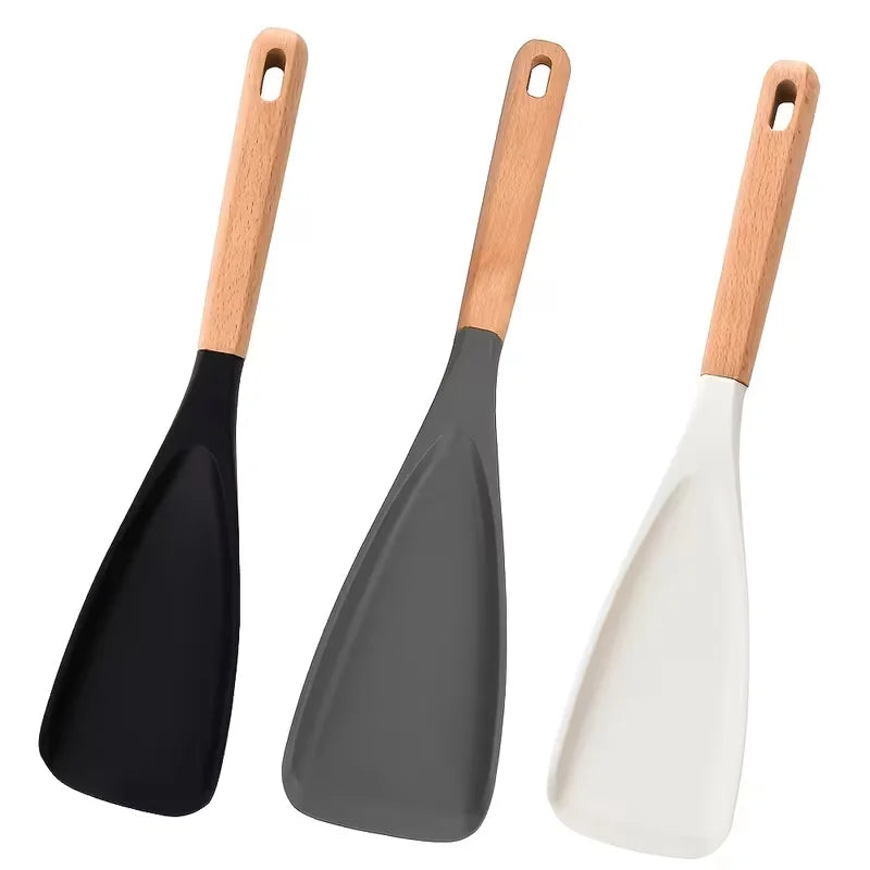 1pc Cooking Spoon for Nonstick Cookwares,  Silicone Spoon for Mixing, Scoop, and Scrape，kitchen tool