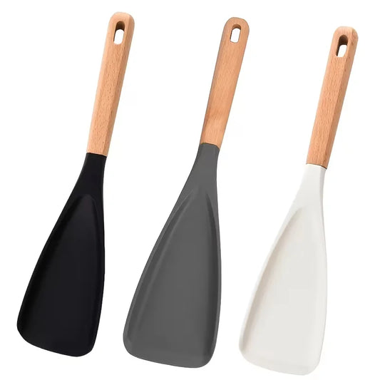 1pc Cooking Spoon for Nonstick Cookwares,  Silicone Spoon for Mixing, Scoop, and Scrape，kitchen tool