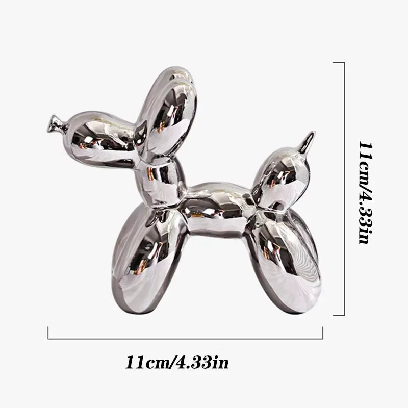 Mini Ceramic Balloon Dog Statue