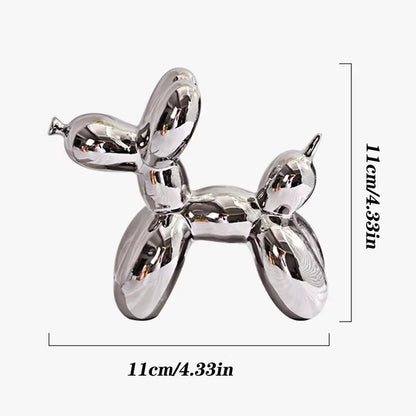 Mini Ceramic Balloon Dog Statue